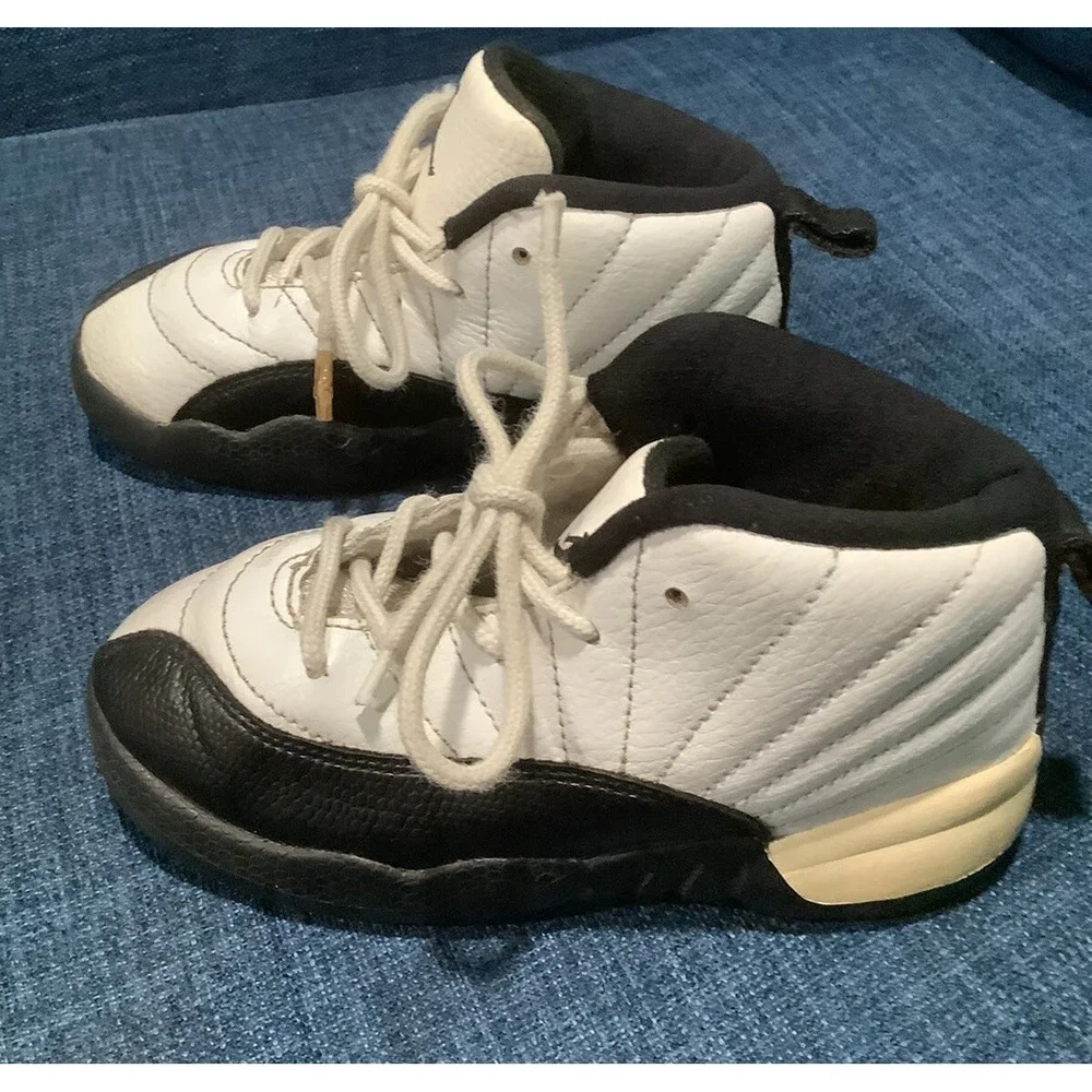 Toddler Air Jordan 12 Retro Athletic Shoes 'Taxi' 850000 125 - Size 10C